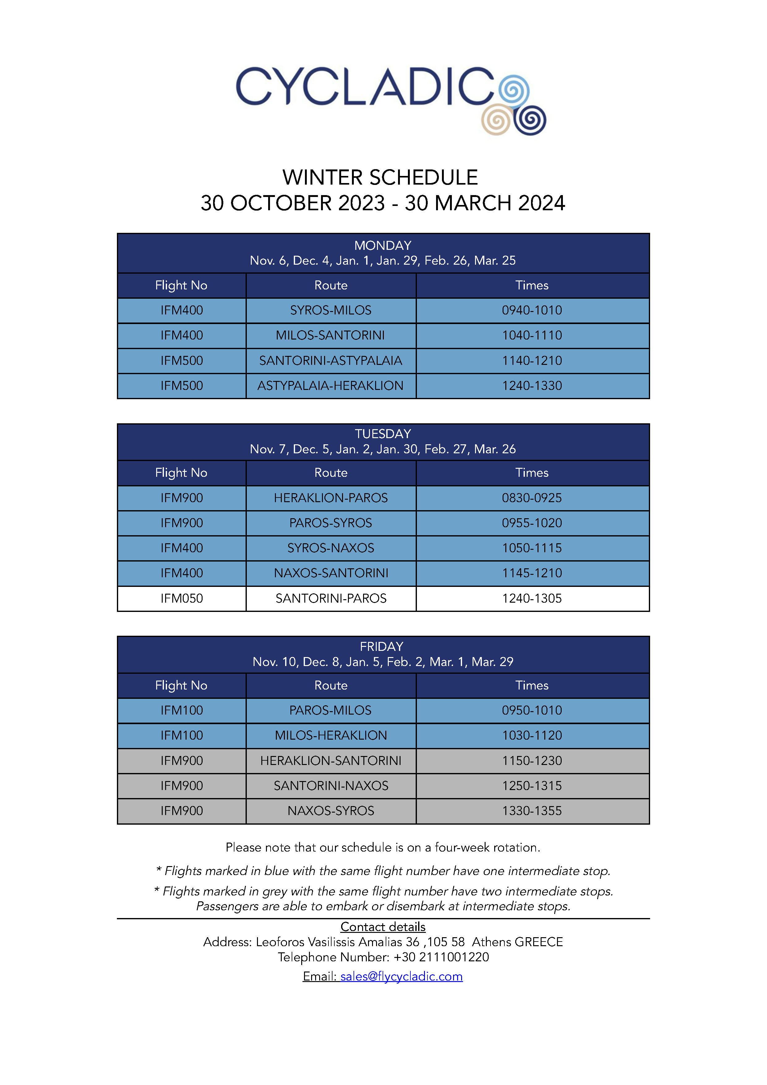 timetable