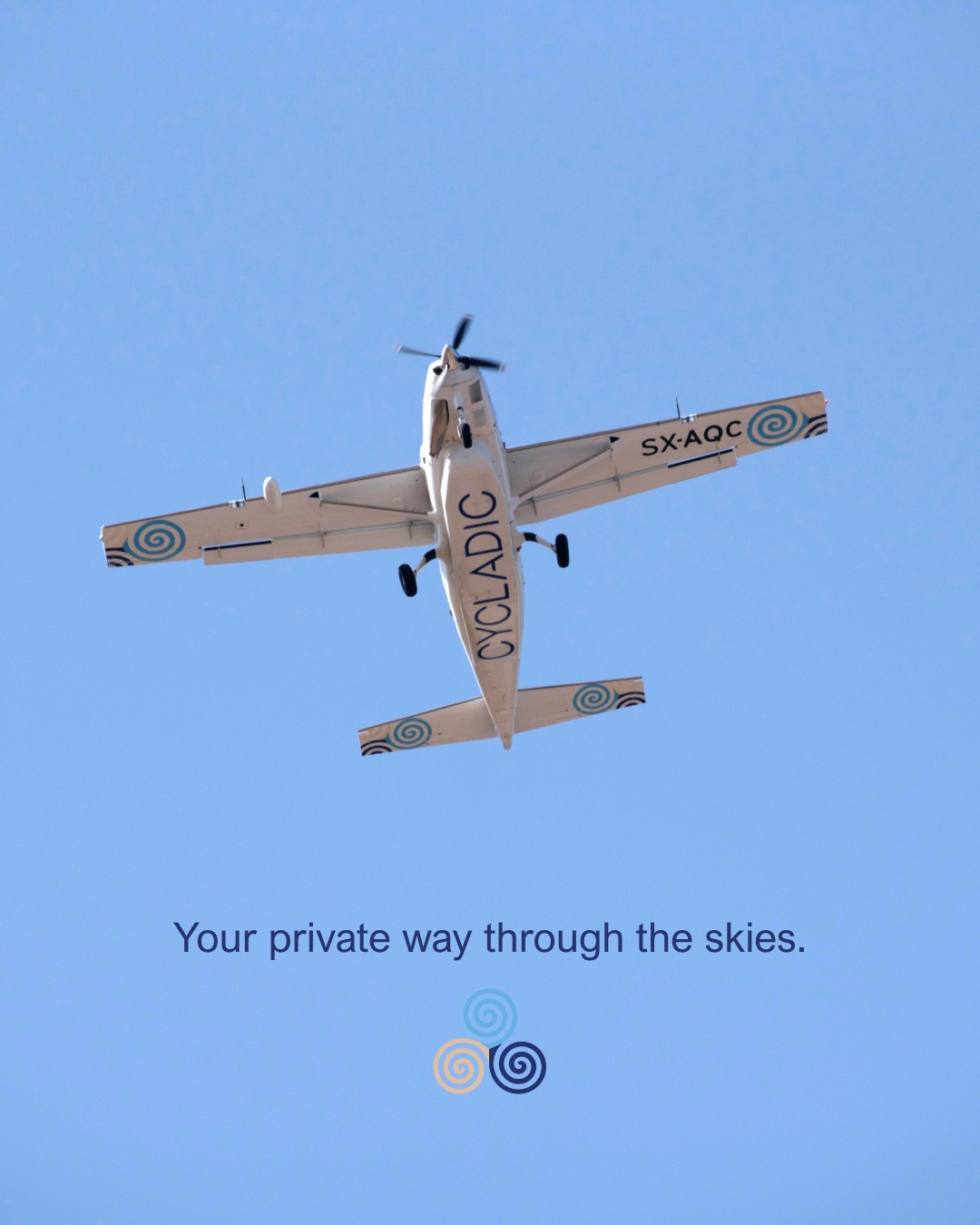 Wherever you’re headed, travel above it all.
Private flights across Greece — made to elevate every journey. 

#FlyCycladic #CloserThanEver #privateflights #discovergreece #cessnacaravan