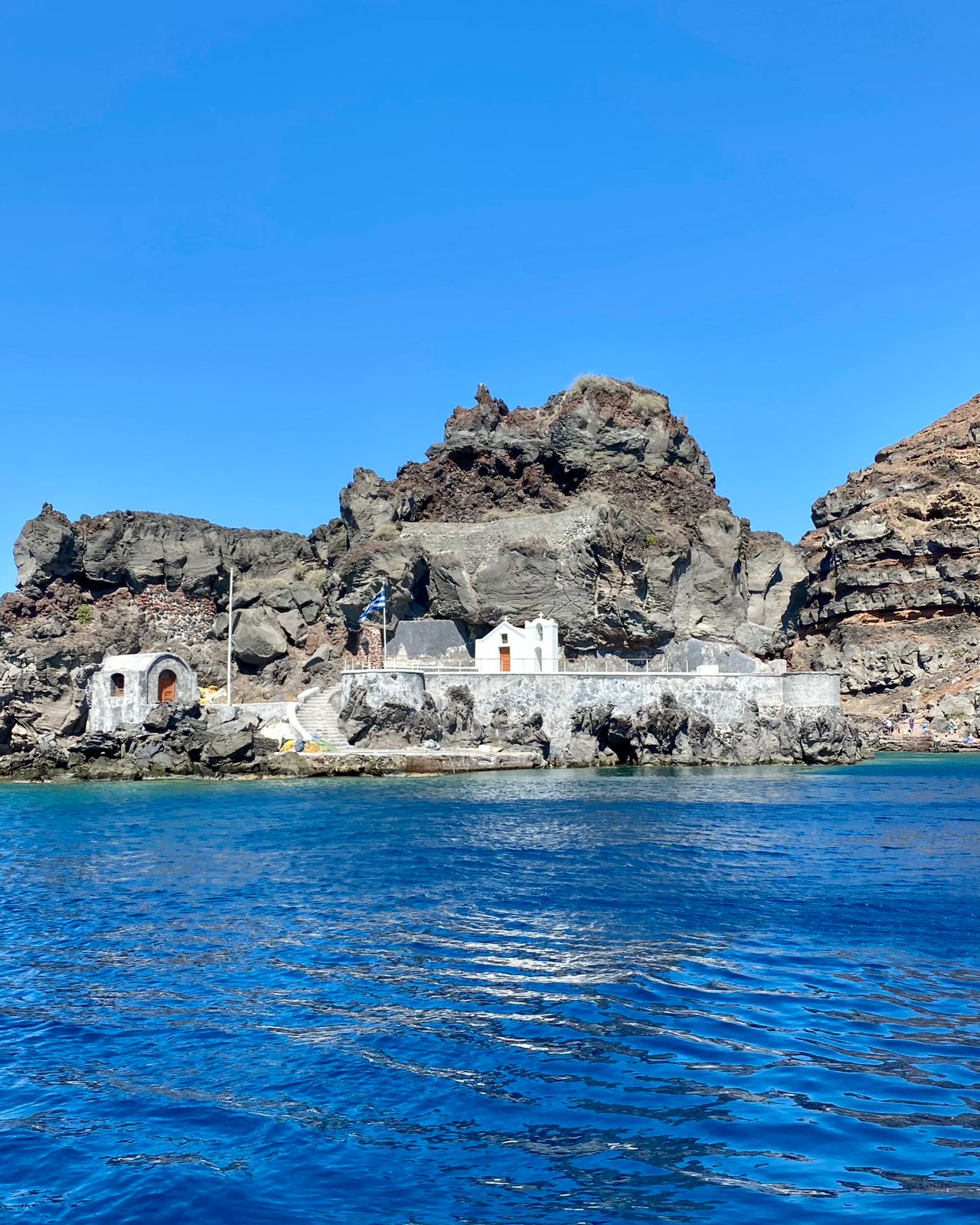 Celebrating St. Nicholas Day from the beautiful island of Santorini, honoring the patron saint of sailors and the navy 🇬🇷⚓️ #saintnicholas 

#FlyCycladic #CloserThanEver #Santorini #Cyclades #greekislands