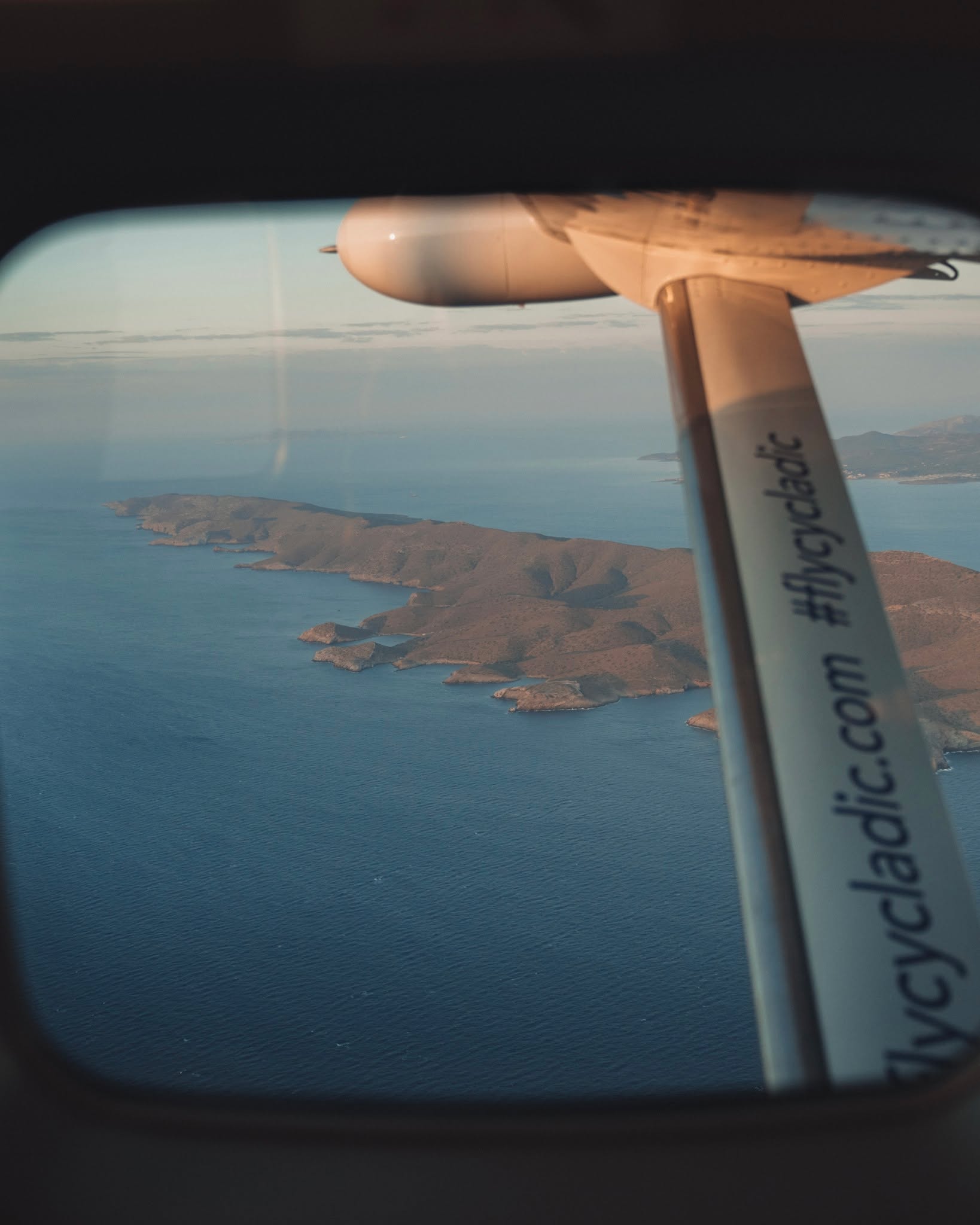 The view from above reveals more than just landscapes — it captures the feeling of freedom in motion. 🌀

#FlyCycladic #CloserThanEver #CharterFlights #GreeceFromAbove