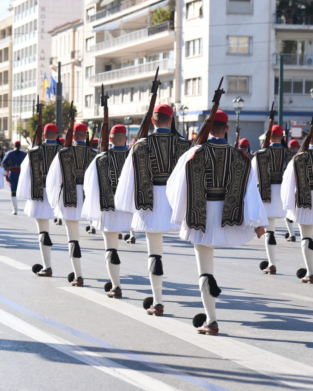 Proud of our history. Inspired by our heritage. United by our spirit. 🇬🇷

Happy Ohi Day, Greece!

#FlyCycladic #OhiDay #28October #Greece #GreekHeritage #evzones